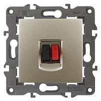 Розетка аудио без рамки Эра Elegance 1-м. шампань картинка